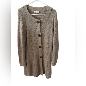 Coldwater Creek tunic button front sweater-large